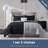 Bed-in-A-Bag Reversible Comforter Set with Bed Sheets & Memory Foam Cooling Pillows-115995412-115995426