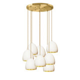 Leaf 8 - Light Porcelain Dimmable Chandelier