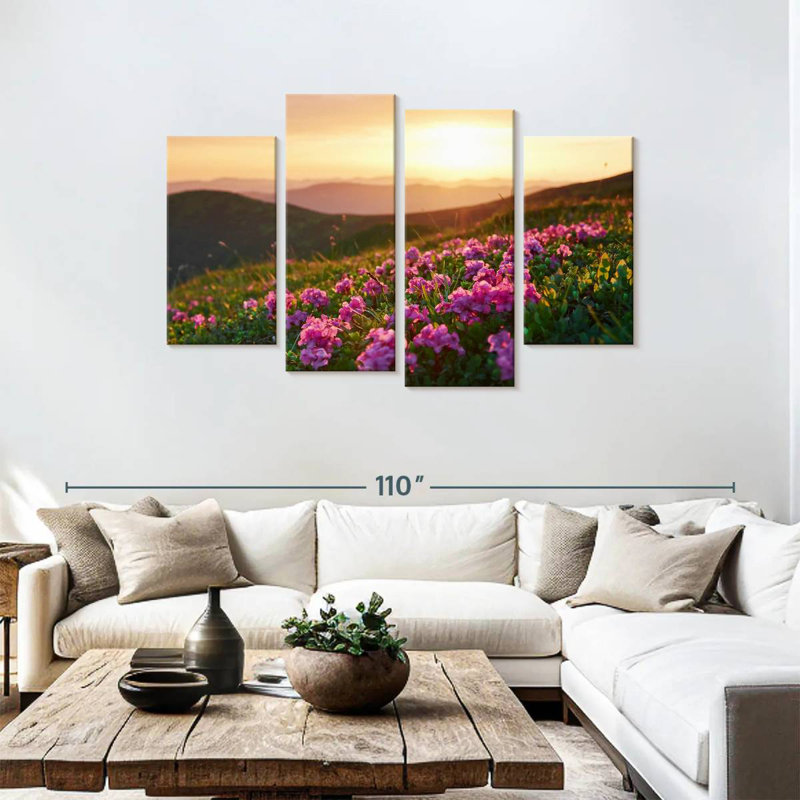 Alvord Carpathian Wildflowers, 48" H x 75" W