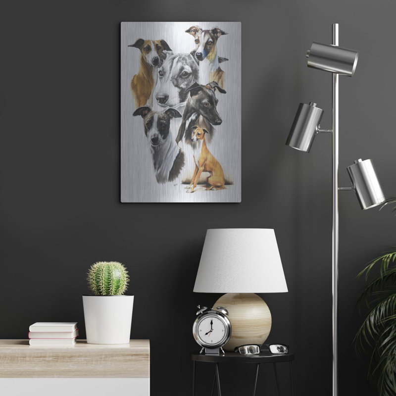 «Italian Greyhound Medley» par Barbara Keith, H 24 po x l 16 po