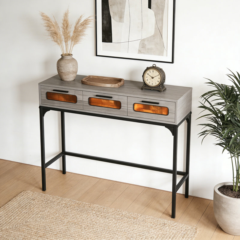 90cm Console Table, Grey