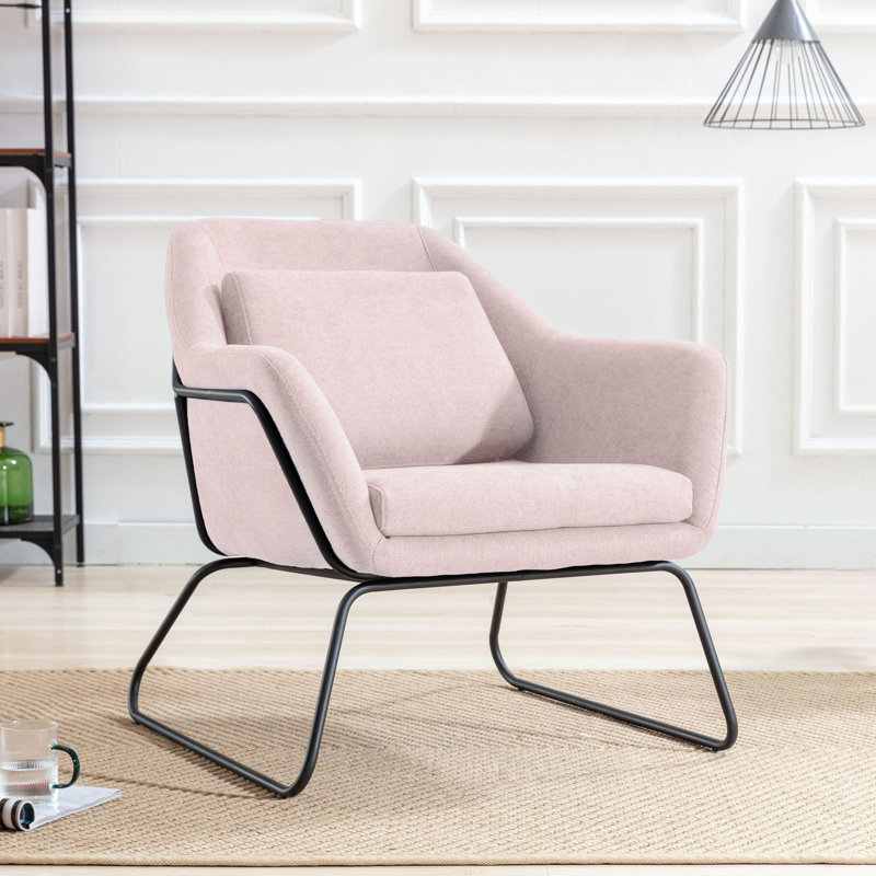 Cambell Upholstered Armchair, Pink
