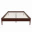 Base de lit plateforme en bois de bambou sec de 15 po de hauteur, avec support en métal à lattes de bois, aucun sommier requis, assemblage facile-1295285368-1295285371