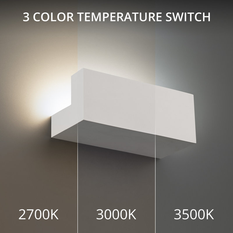Bantam 1 - Light LED Flush Mounted Sconce, Black, 3000K