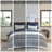 Navy Cotton Bedding Sets, Farmhouse Style Comforter For Home