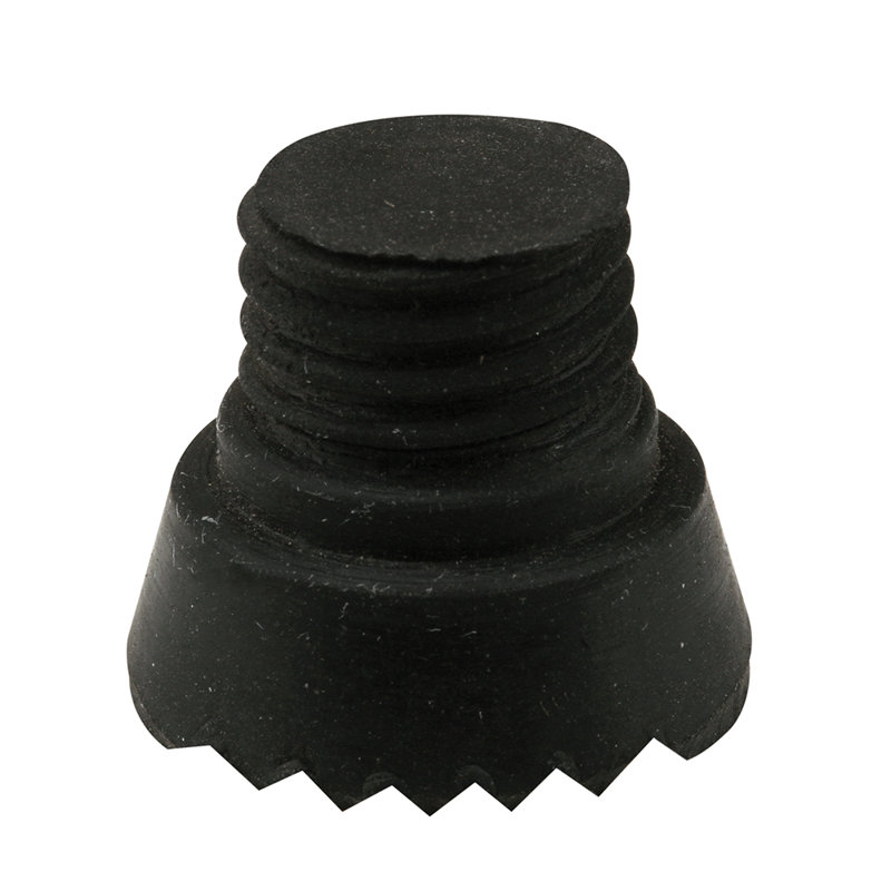 Door Holder Replacement Tips, 5/8 in. Thread Diameter x 1 in., Rubber (10 Pack)
