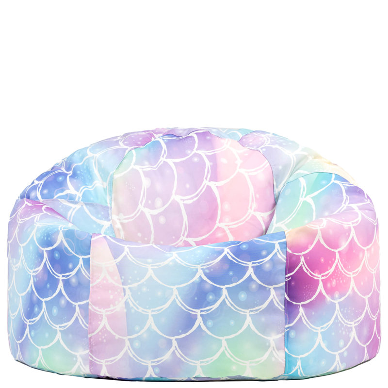 Kids Ombre Leopard Print Classic Bean Bag, Multicolour
