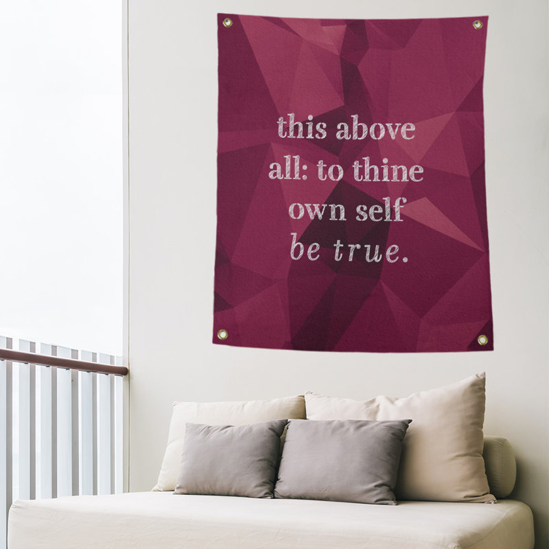Tapisserie en polyester en faux gemme, H 80 po x l 59 po, Spinelle