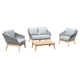 Bowery Acacia 4 - Person Patio Conversation Sets with Cushions