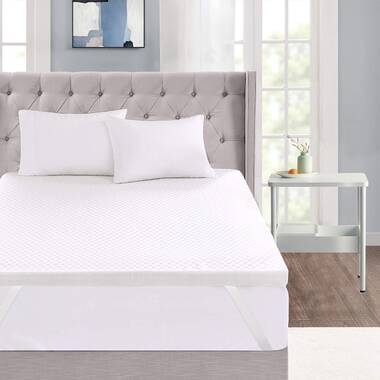 LuxyFluff 3-Inch Gel-Infused Memory Foam Mattress Topper with Ventilated  Removable Washable Bamboo Cooling Cover, Corner Straps - On Sale - Bed Bath  & Beyond - 30956800