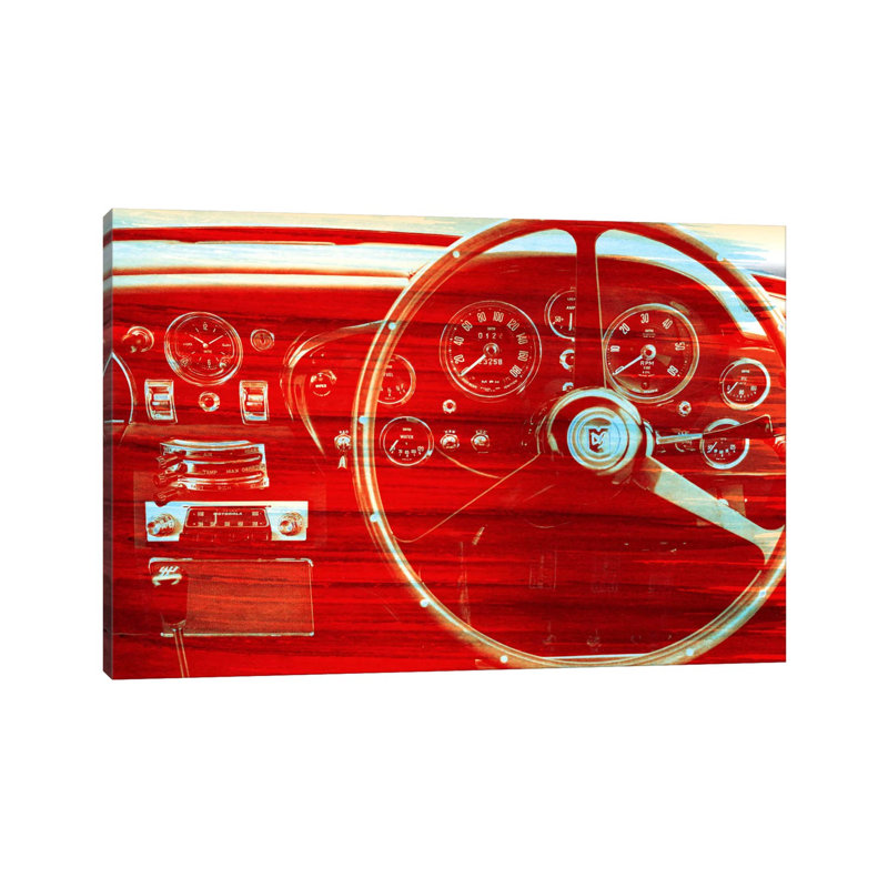Burning Wood Old English by 5by5collective - Gallery-Wrapped Canvas Giclée on Canvas, 30.48 cm H x 45.72 cm W, No Frame