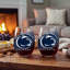Ensemble de 2 verres à vin sans pied sous licence officielle Collegiate, 50 cl.-1574323896