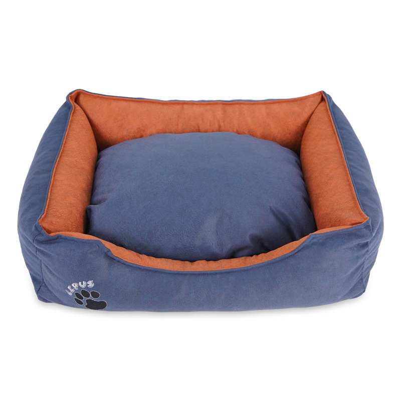 Panier de support pour chien, Marine / orange, Moyen (l 23,6 po x P 17,3 po x H 7,1 po)
