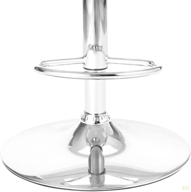 Tabouret de bar contemporain pivotant réglable avec siège et dossier rembourrés
