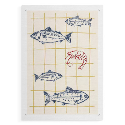 Salty Sea Friends I -Canvas Print Only - NOT FRAMED