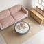 Table basse ronde en bois 30,51 pouces
