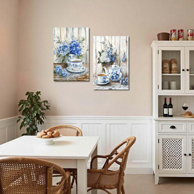2 Piece Wrapped Canvas Wall Art, 40 cm H x 60 cm W