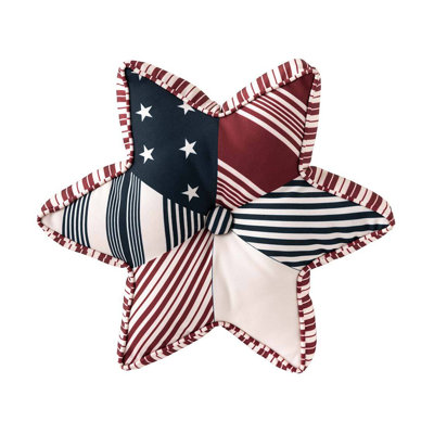 Cotton Blend Outdoor Reversible Throw Pillow
