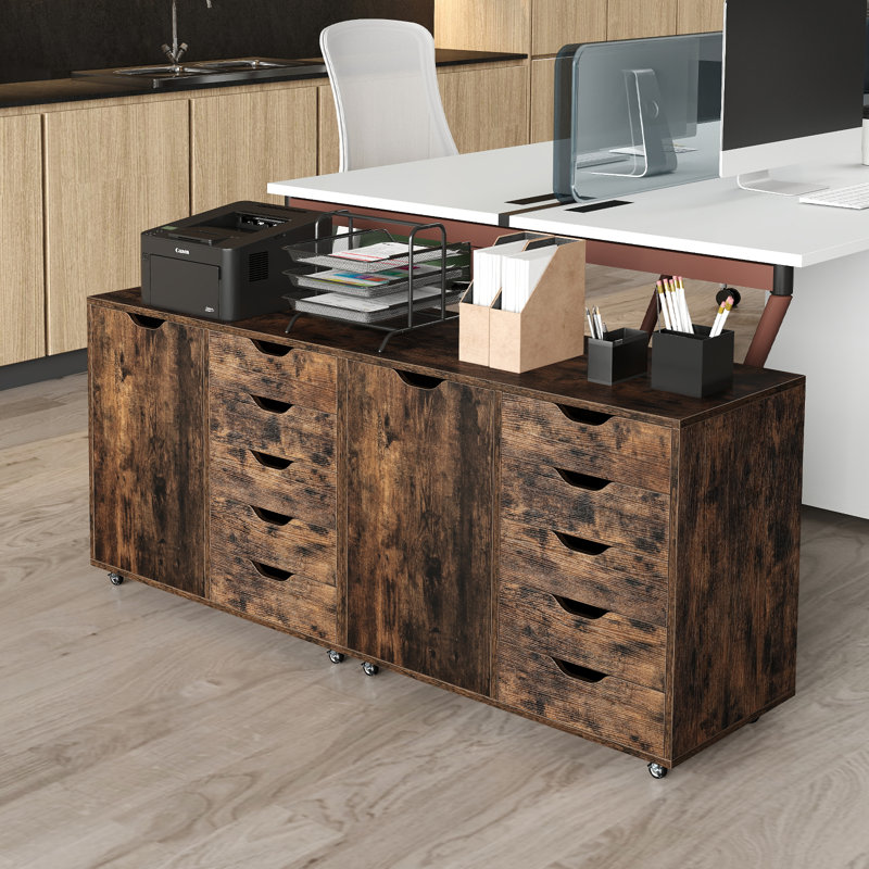 78cm Wide 5 -Drawer Mobile File Cabinet