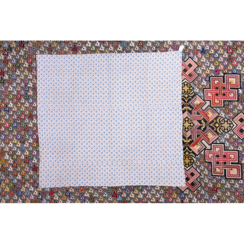 Antique Quilt Wool Ivory Rug
