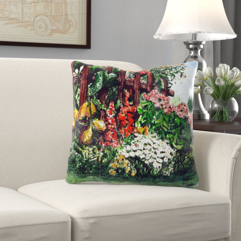 Housse et insert de coussin carré Seaforth, Microsuède, Intérieur