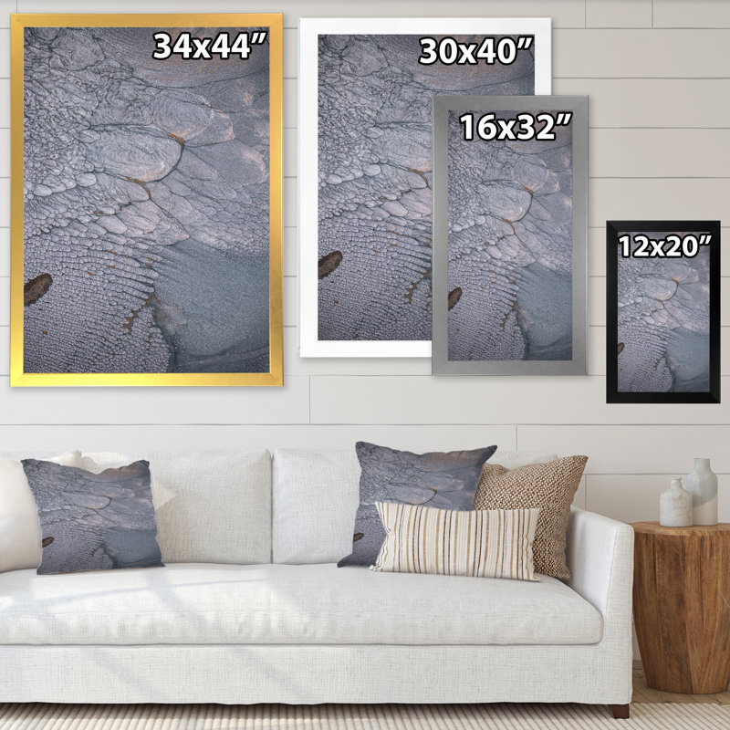 «Dramatic Grey», reproduction d'art moderne sur toile monochrome, Cadre noir, H 20 po x l 12 po x P 1 po