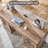 Hirth 60"W Farmhouse Desk With Hutch, Wood Executive Desk With Sliding Barn Doors, 2 Storage Cabinet-1111666026