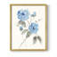 Reproduction encadrée «Sketchy Blue III» - bois massif-654535302-654535303