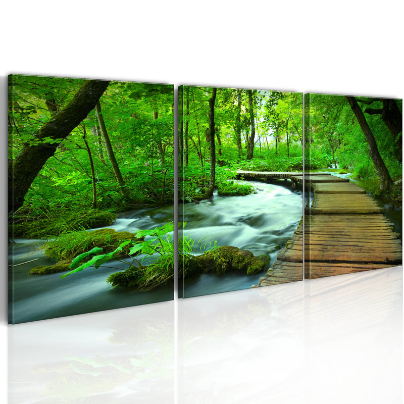 3 Piece Wrapped Canvas Panoramic Print