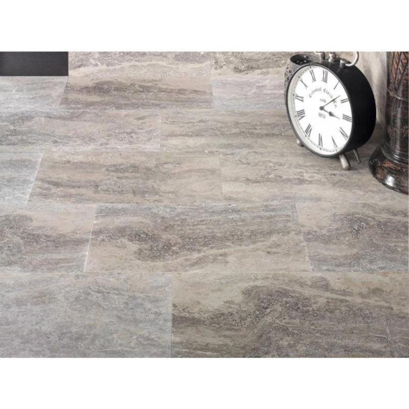 12" x 24" Travertine Marble Look Wall & Floor Tile