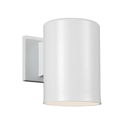 Single Light Cylinder Outdoor Aluminum LED Wall Light