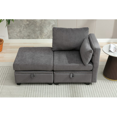 Chaise longue rembourrée Jahlani