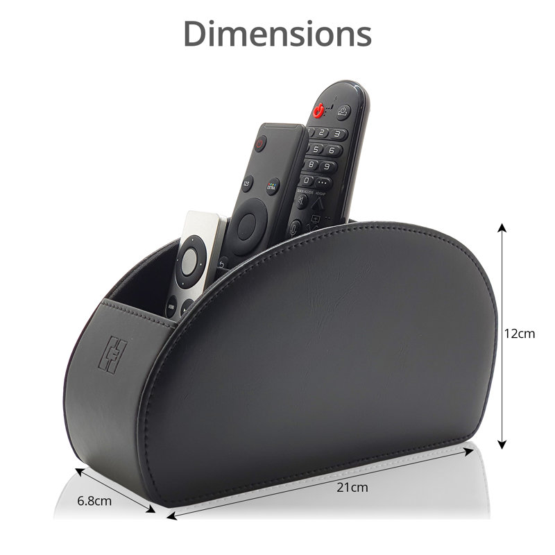 Honey-Mae Remote Control Holder, Black