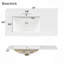 Meuble-lavabo de luxe 36 po avec lavabo en céramique, portes à fermeture douce, 4 tiroirs à fermeture douce et durable, 1 tablette réglable, structure moderne en bois massif