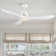 132.1cm 3-Blade LED Smart Ceiling Fan with Remote Control and Light Kit Included