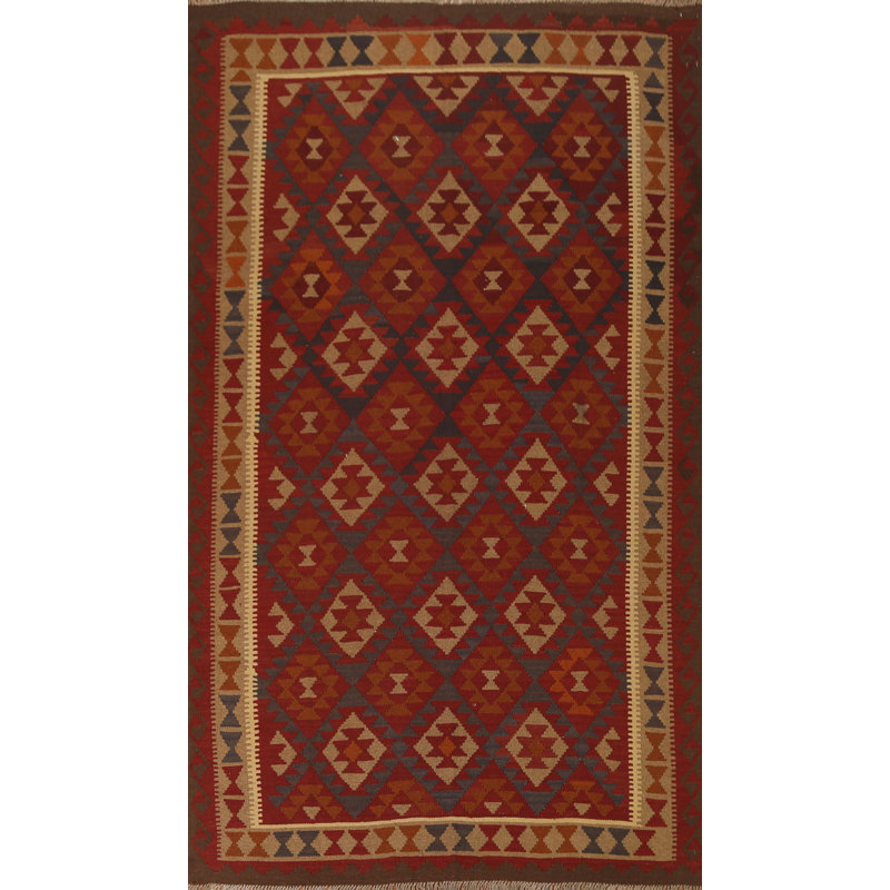 Tapis oriental en laine Kilim 7 x 10