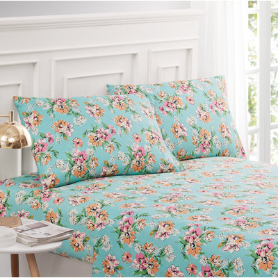 Microfiber Floral Pillowcase