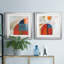 Bleu orange III - ensemble de 2 reproductions d'art graphique-1263679164-1269422217-1269422222