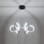 Luminaire suspendu rond à intensité variable 6 lumières DEL moderne pour îlot de cuisine-278320106