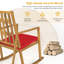 Fauteuil à bascule d'extérieur en bois d'acacia-617874568