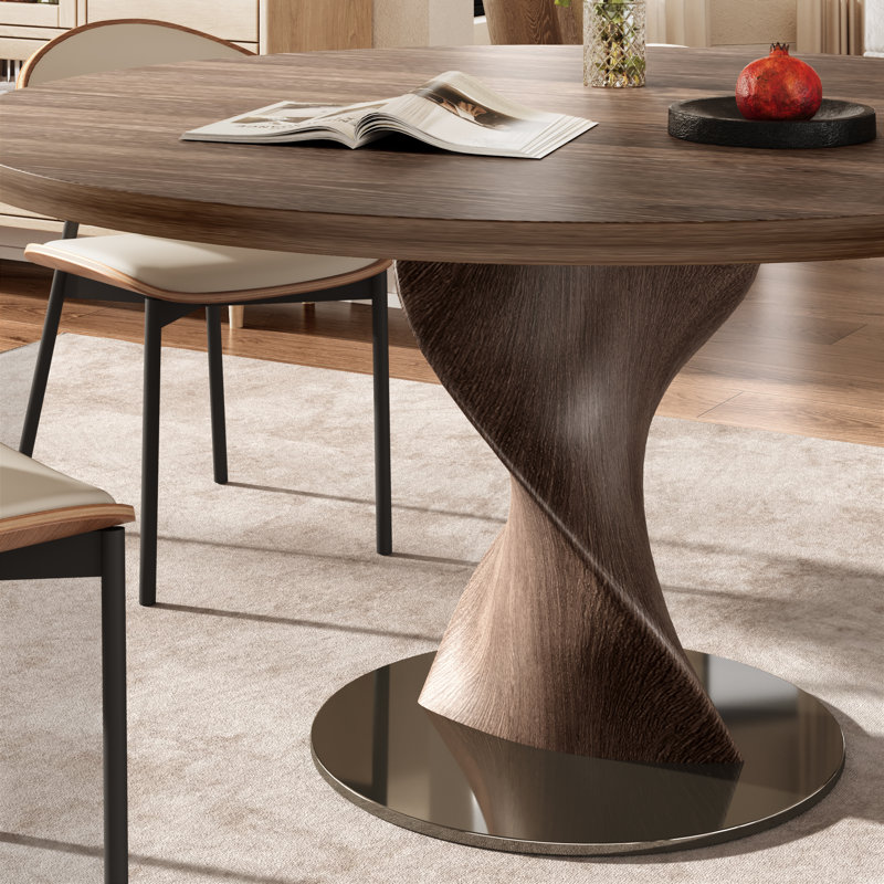 Table de salle à manger Contemporary, 29.52" H x 47.24" W x 47.24" D