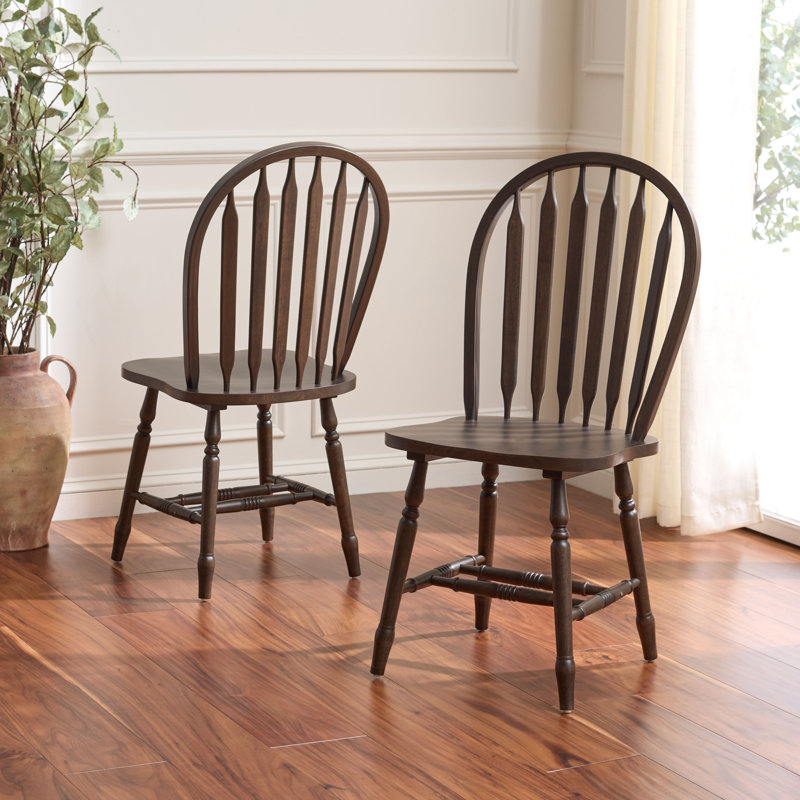 Chaises de salle à manger Fazel, Noyer foncé