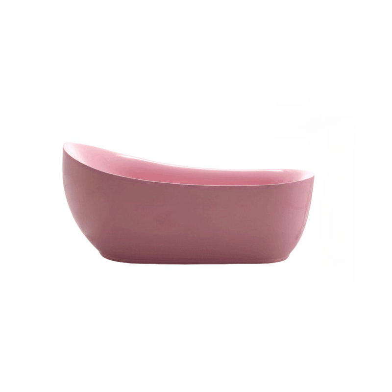 Baignoire moderne en acrylique rose simple