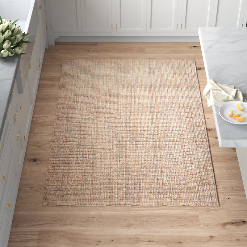 Evelynn Hand-Woven Brown Area Rug, Rectangle 4' x 6'