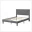 Full Size Upholstered Platform Bed Frame With Headboard, Strong Wood Slat Support, Mattress Foundation, No Box Spring Needed, Easy Assembly
