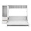Lit escamotable double avec placard et tiroirs-122195634