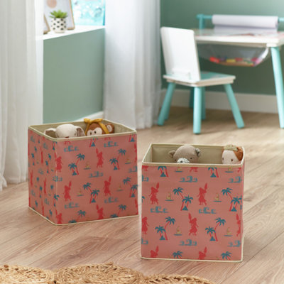 Disney Moana 2-pc Fabric Storage Boxes - Perfect for Bedroom and Playroom Organization