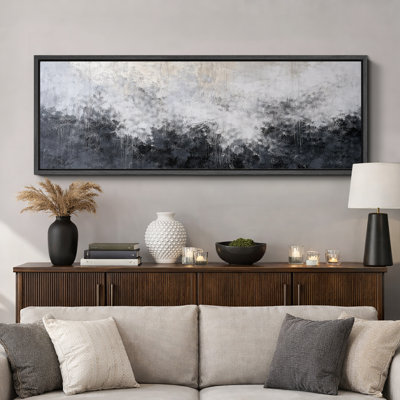 «Abstract Moody Forest Landscape», art du salon, impression sur toile encadrée