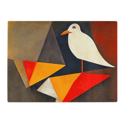 Seagull Abstract Vol.2  Glass Chopping Board