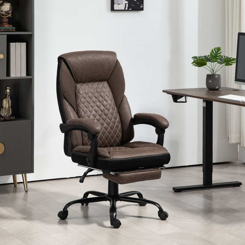 Fauteuil Big and Tall en brun foncé